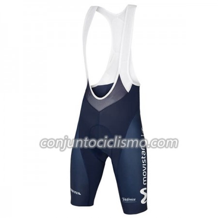 Culotte corto con tirantes 2018 Movistar Team N001